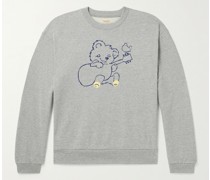 Sweatshirt aus Baumwoll-Jersey mit Print
