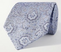 Krawatte aus Seiden-Jacquard mit Paisley-Muster, 8 cm