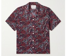 Hemd aus REXCELL® Lyocell mit Paisley-Print und Reverskragen