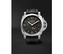 18. Luminor GMT Power Reserve Automatic 44mm Stainless Steel and Alligator Watch, Ref. No. PAM01321