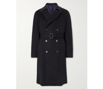 Double-Breasted Virgin Wool and Cashmere-Blend Trench Coat