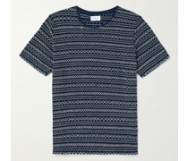 Conduit Embroidered Crocheted Cotton T-Shirt