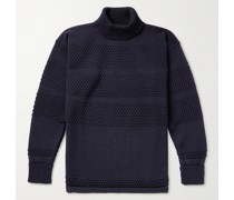 Fisherman Rollkragenpullover aus Wolle