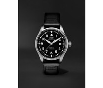 Pilot's Mark XX Automatic 40mm Stainless Steel and Leather Watch, Ref. No. IWIW328201