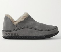 Manawan™ II Slippers aus Veloursleder mit Futter aus Shearling-Imitat