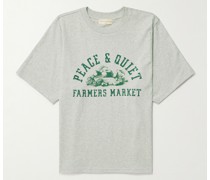 Farmers Market T-Shirt aus Baumwoll-Jersey mit Logoprint