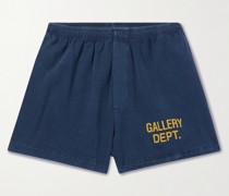 Zuma gerade geschnittene Shorts aus Baumwoll-Jersey mit Logoprint