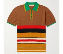 Sun Polohemd aus Baumwoll-Jacquard mit Streifen