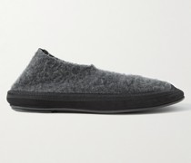 Slippers aus gebürstetem Kaschmir