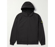 Kapuzenjacke aus Shell mit Logoapplikation