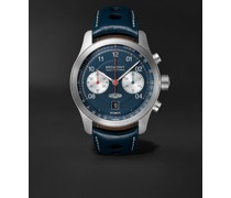 Jaguar D-Type Limited Edition Automatic Chronograph 43mm Stainless Steel and Leather Watch, Ref. No. D-TYPE-BL-R-S