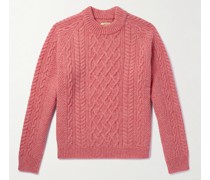 Pullover aus Wolle in Zopfstrick