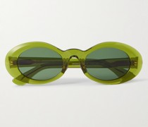 Oyster Eye Sonnenbrille mit rundem Rahmen aus Azetat