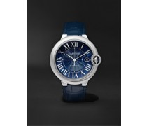 Ballon Bleu de Cartier Automatic 42mm Steel and Alligator Watch, Ref. No. CRWSBB0025