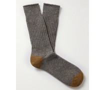 Mélange Knitted Socks