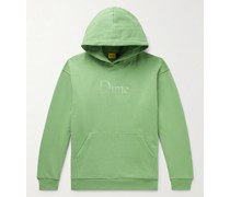 Hoodie aus Baumwoll-Jersey mit Logostickerei