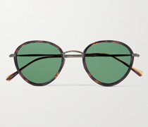 Monterey SL Sonnenbrille aus Azetat in Schildpattoptik mit bronzefarbenen Details