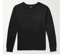 Sweatshirt aus Baumwoll-Jersey in Stückfärbung