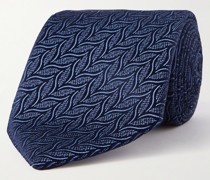 Krawatte aus Seiden-Jacquard, 7,5 cm