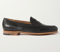 Lopez Textured-Leather Penny Loafers