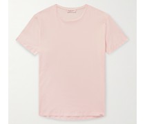 Schmal geschnittenes T-Shirt aus Baumwoll-Jersey