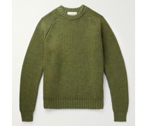 Badger Ribbed Merino Wool and Cashmere-Blend Sweater