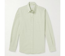 Gestreiftes Hemd aus Baumwolle mit Button-Down-Kragen
