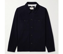 Hemdjacke aus Kaschmir-Twill