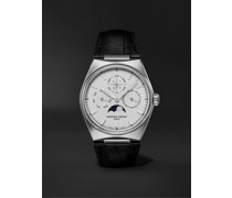 Highlife Automatic Perpetual Calendar Moon-Phase 41mm Stainless Steel and Leather Watch, Ref. No. FC-775S4NH6-CL