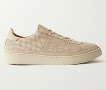Sneakers perforiertem Nubukleder