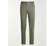 Kei Slim-Fit Tapered Stretch-Cotton Twill Suit Trousers