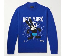 + Disney Oswald schmal geschnittener Pullover aus einer Woll-Kaschmirmischung mit Stickerei