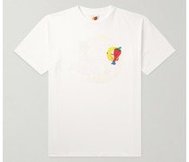 T-Shirt aus Biobaumwoll-Jersey mit Logoprint
