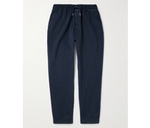 Cavalry gerade geschnittene Hose aus Twill aus einer Baumwoll-Wollmischung mit Kordelzugbund