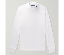 Logo-Embroidered Cotton-Jersey Rollneck Sweatshirt