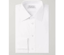 + Turnbull & Asser White Double-Cuff Cotton-Twill Shirt