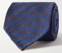 8cm Printed Silk-Twill Tie