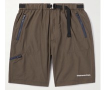 Gerade geschnittene Wander-Shorts aus einer Baumwollmischung mit Gürtel
