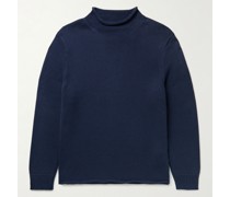 Pullover aus Baumwolle mit Stehkragen