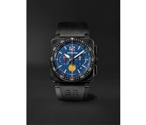 BR 03-94 PA94 Patrouille de France Limited Edition Chronograph Ceramic and Rubber Watch, Ref. No. BR0394-PAF1-CE/SRB