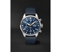Pilot's Automatic Chronograph 43mm Stainless Steel and Leather Watch, Ref. No. IW377729