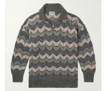 Pullover aus Baumwolle mit Zickzackmuster