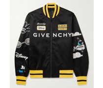 + Disney Oswald Collegejacke aus Shell mit Logoprint und Applikationen