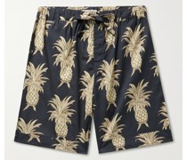 Pyjama-Shorts aus Baumwolle mit Print
