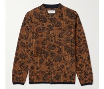 Jacke aus Fleece mit Paisley-Print