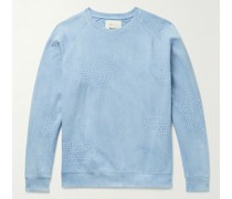 Bandhani-Dyed Organic Cotton-Jersey Sweatshirt