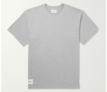 T-Shirt aus Jersey aus einer Baumwollmischung mit Logoapplikation und Print