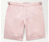 Norwich schmal geschnittene Shorts aus Leinen