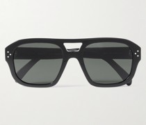 Aviator-Style Acetate Sunglasses
