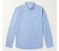 Hemd aus Baumwoll-Oxford mit Button-Down-Kragen